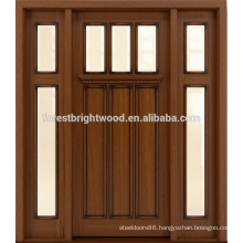 Exterior solid door with sidelites